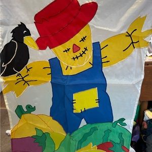 Scarecrow Theme House Flag